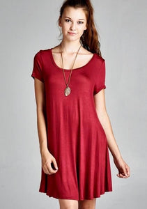 Ruby Red Silhouette Dress