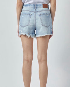 Frayed Denim Shorts